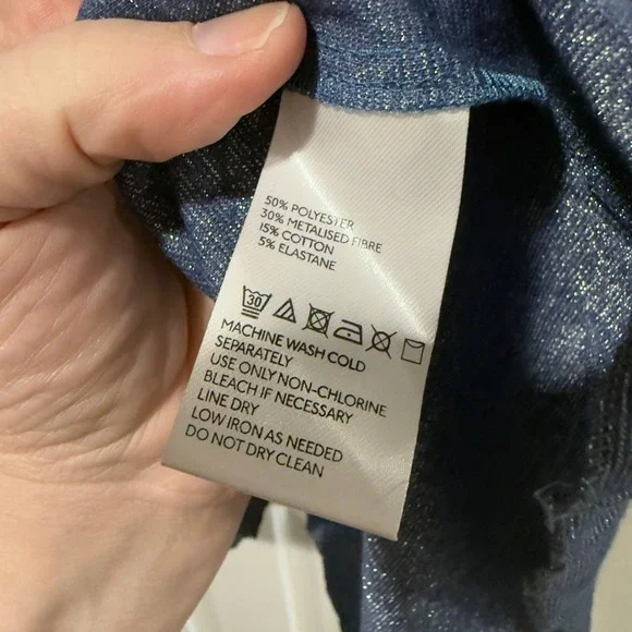 Free People Metallic Pleated Halter Dress Blue Size Large - Picture 4 of 8